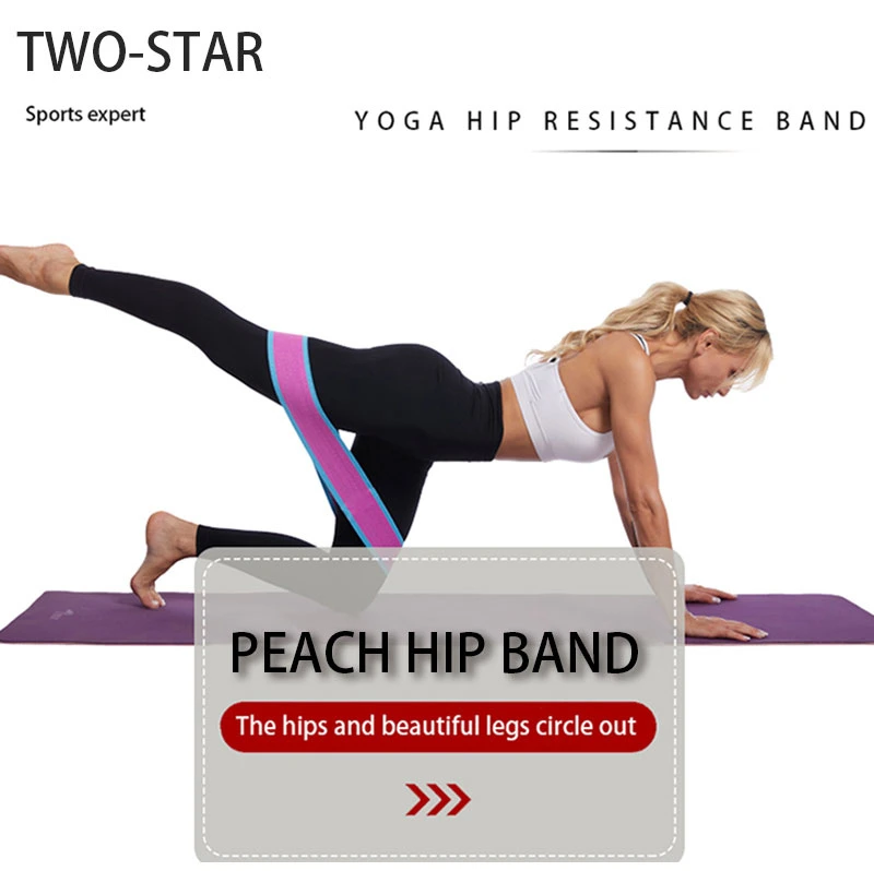 Exercise Resistance Bands for Legs and Butt, Anti-Slip & Roll Booty Bands, Thick Elastic Fabric Workout Fitness Loops Band