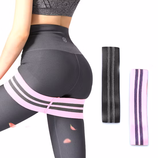 Amazon Heißer Verkauf Stoff Baumwolle Gesäß Kreis Booty Elastische Workout Yoga Fitness Hüfte Widerstand Band