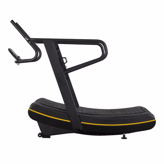 Gym Fitness Aluminiumgürtel Air Running Motorisierter Läufer Gebogenes kommerzielles mechanisches elektrisches Laufband
